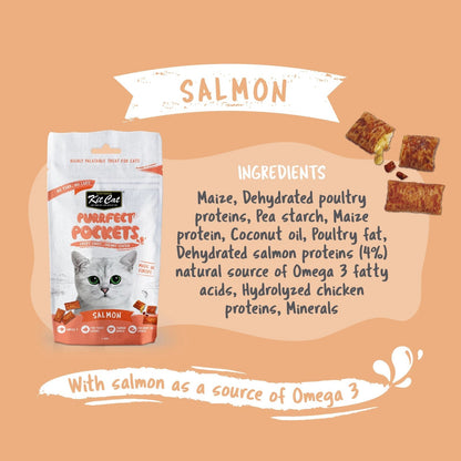 Kit Cat Purrfect Pockets Cat Treats — Salmon — Purrfect Pockets_Ingredients_Salmon