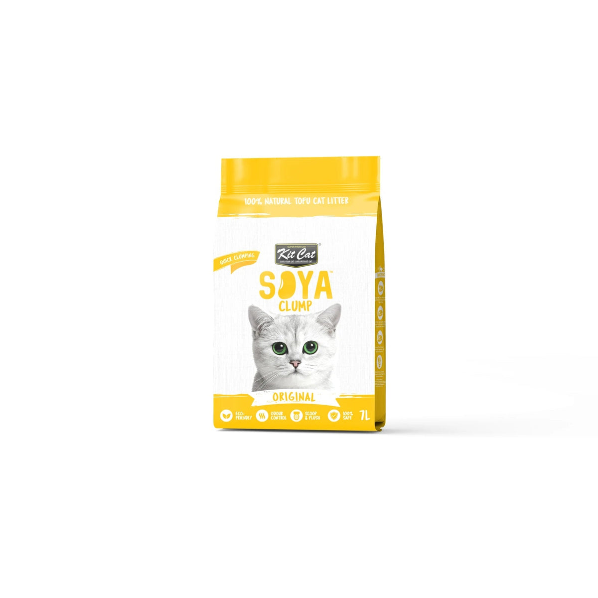 Kit Cat Soya Clump Cat Litter 7L — Original — front pack