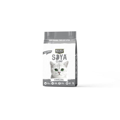 Kit Cat Soya Clump Cat Litter 7L — Charcoal — front pack