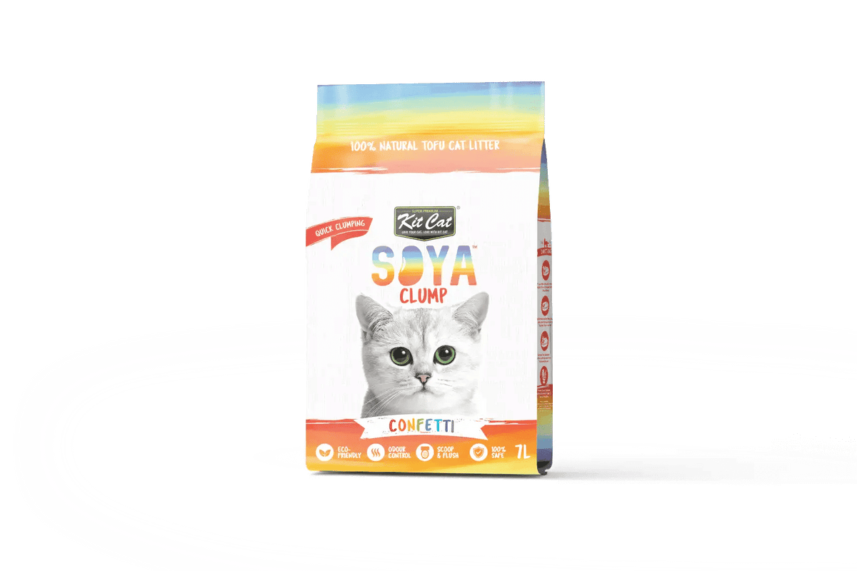 Kit Cat Soya Clump Cat Litter 7L – Confetti