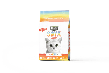 Kit Cat Soya Clump Cat Litter 7L – Confetti