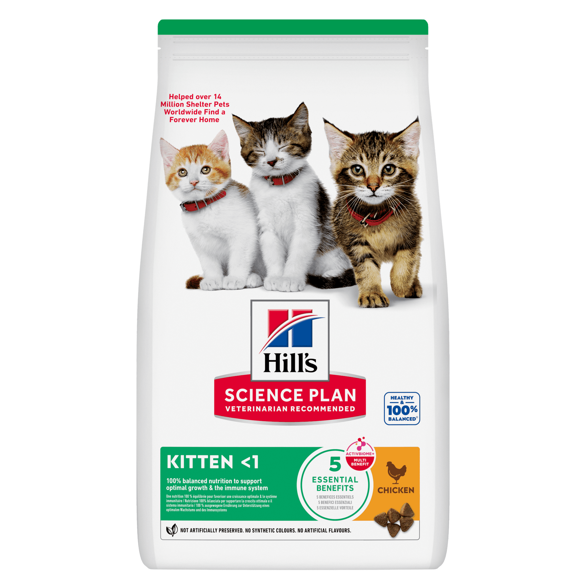 Hill's Science Plan kitten dry cat food bag