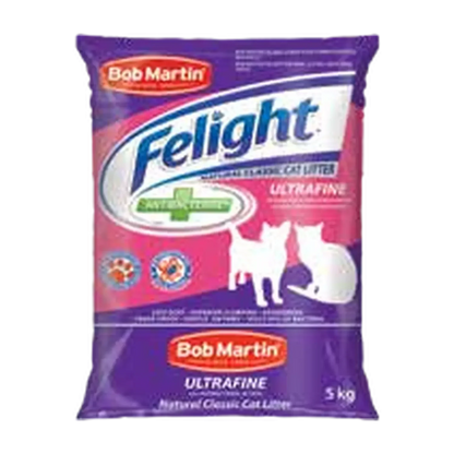 Bob Martin Felight Ultra Fine Cat Litter 5kg bag included in the Kitten Bundle
