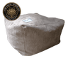Soft grey Wigglebum corduroy Sun Throne cat bed, locally made in South Africa by a women-owned manufacturer
