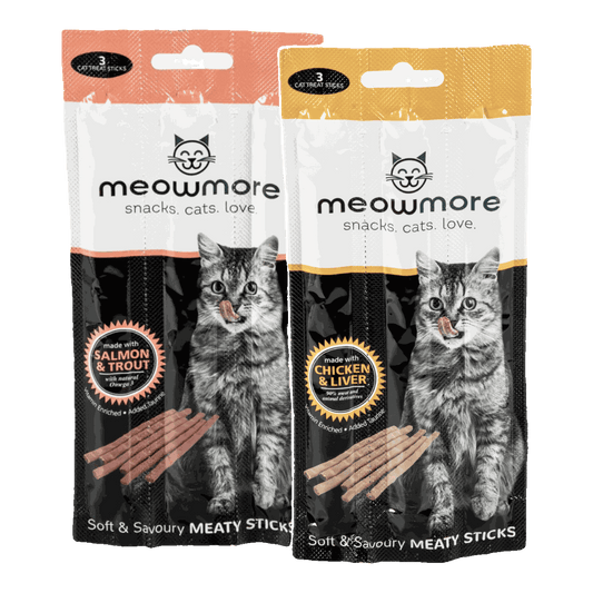 Meow More cat treat sticks 15g pack