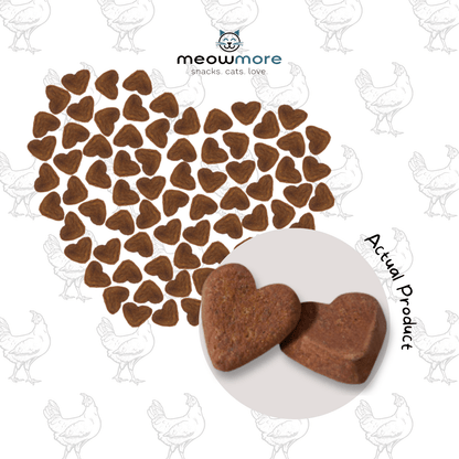 Meow More Chicken and Liver Meaty Snacks pieces
