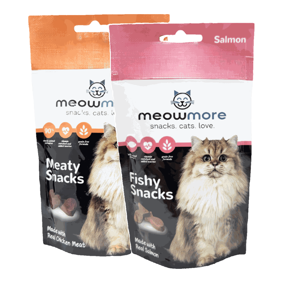 Meow More meaty cat snacks 35g pack