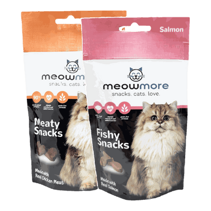 Meow More meaty cat snacks 35g pack
