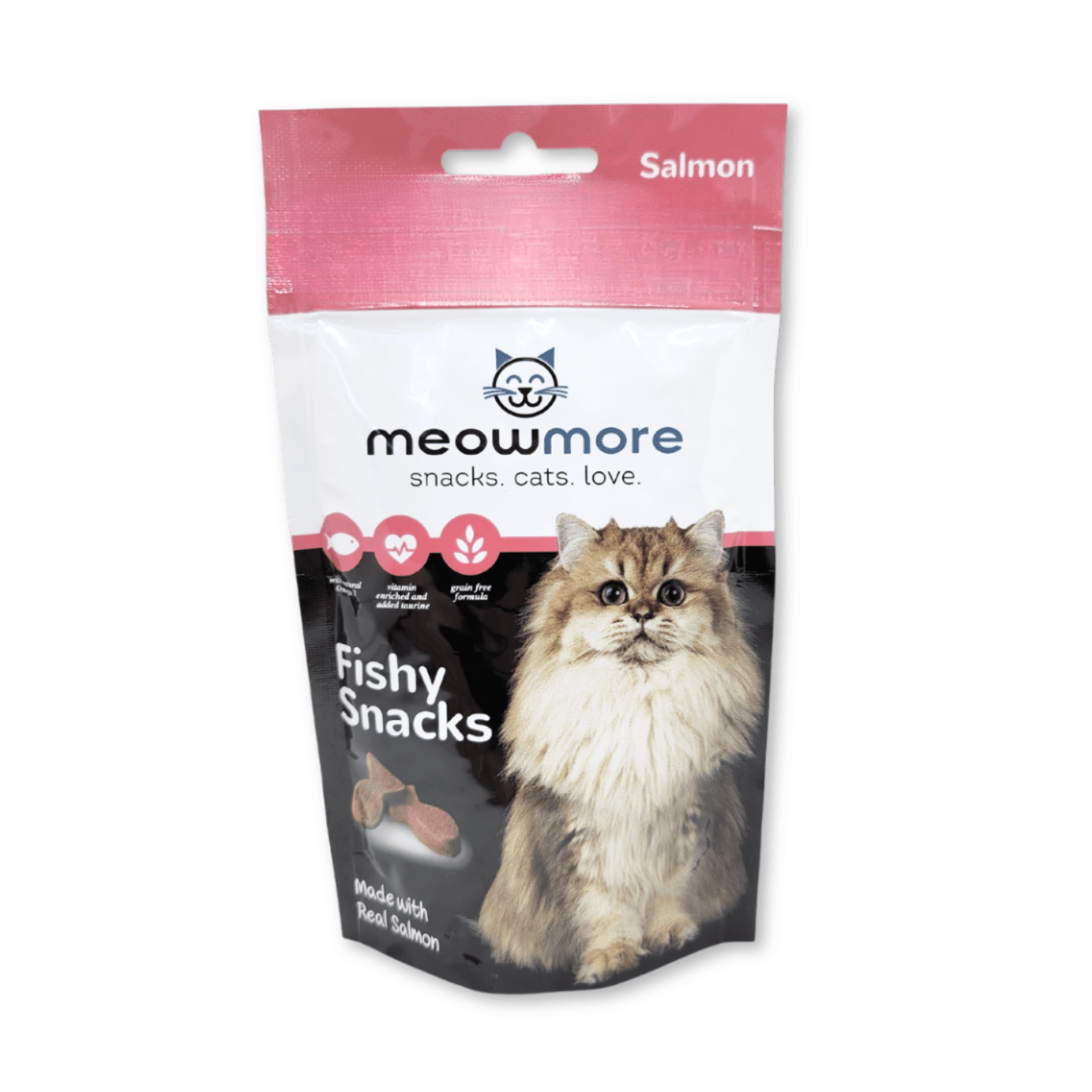 Meow More Salmon and Trout Meaty Snacks front