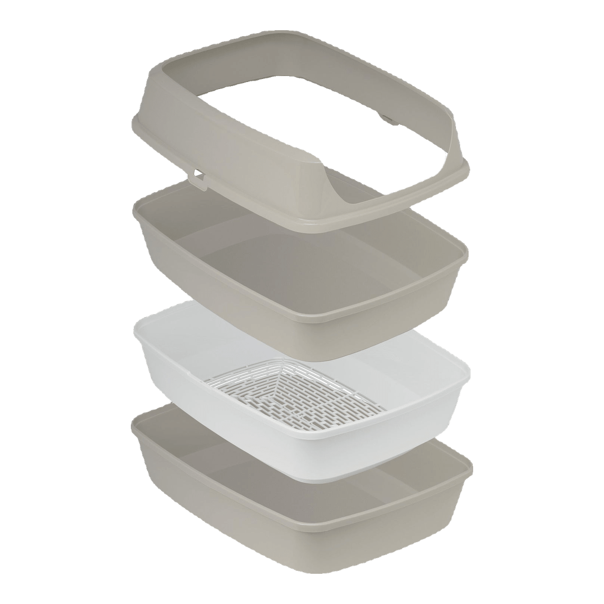 Moderna Lift to Sift recycled cat litter tray with sieve and rim