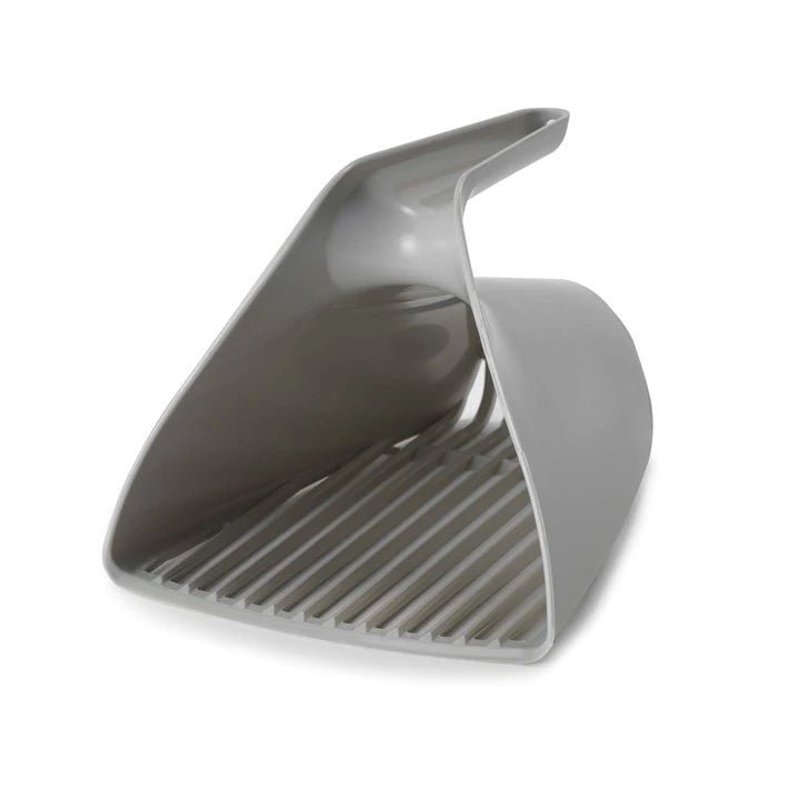 Moderna Scoop & Sift Cat Litter Scoop — warm-grey scoop front angle