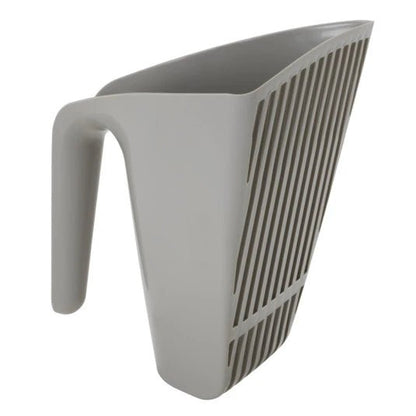 Moderna Scoop & Sift Cat Litter Scoop — warm-grey scoop side profile