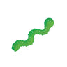 ORKA Cat Wiggle Worm — green worm product view