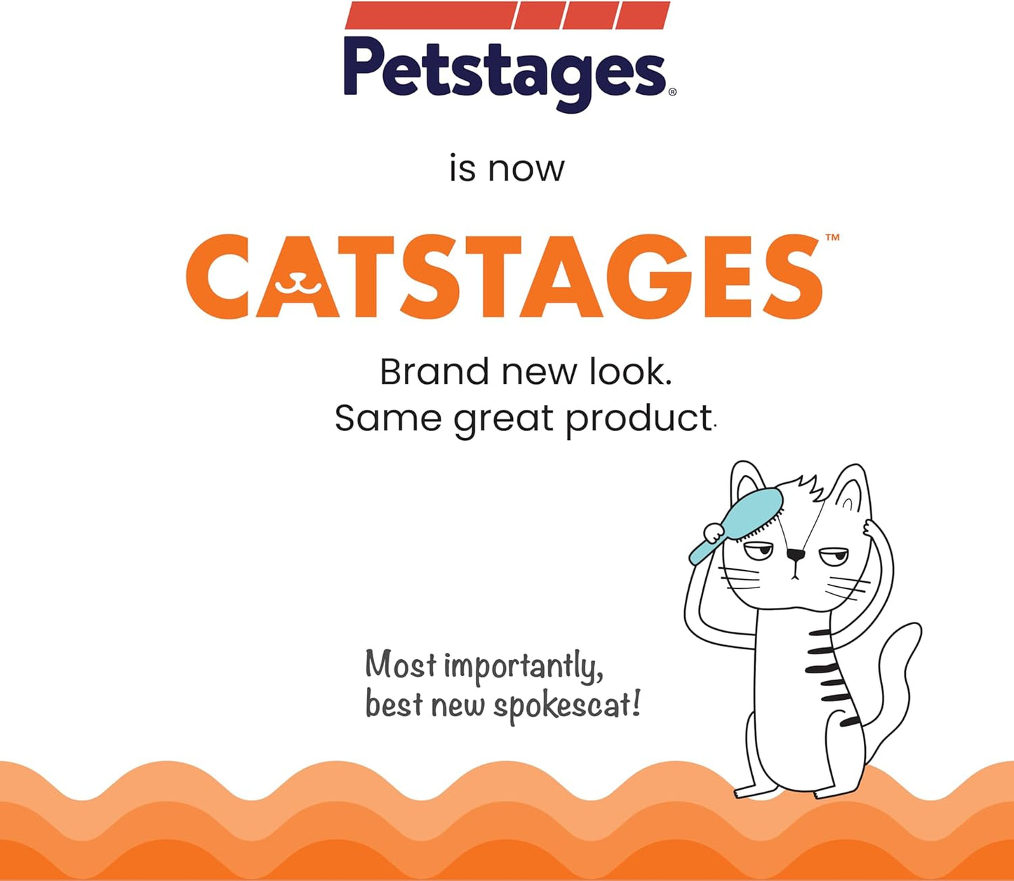 Petstages Catstages branding for ORKA cat wiggle worm toy.