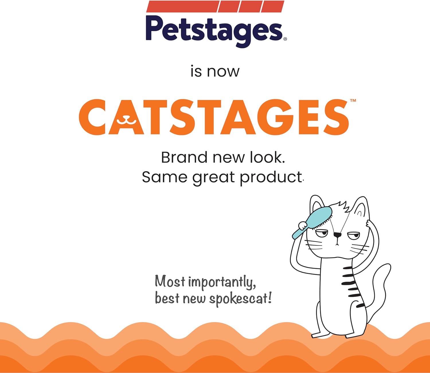 Petstages Catstages branding for ORKA cat wiggle worm toy.
