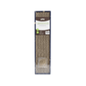 Corrugated cat scratcher with catnip retail box front, upright view.