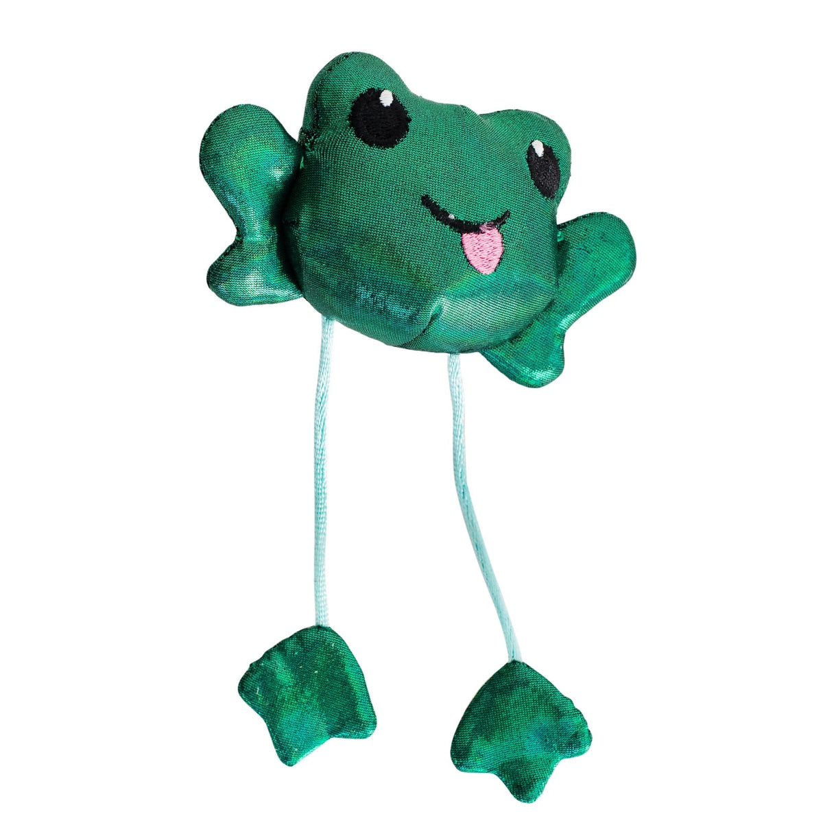 Petstages Toss 'N Dangle Frog Catnip Cat Toy — product view