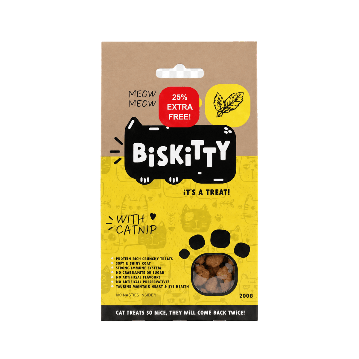 Biskitty crunchy cat treats