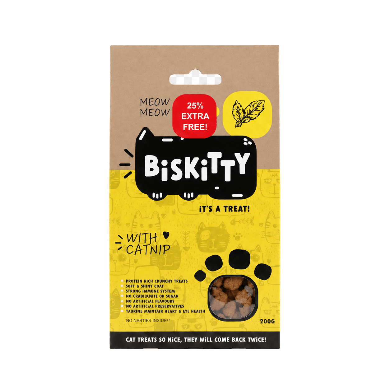 Biskitty crunchy cat treats