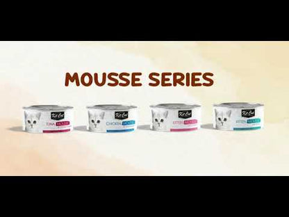 Kit Cat Mousse canned cat food product video