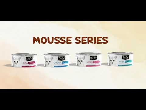 Kit Cat Mousse canned cat food product video