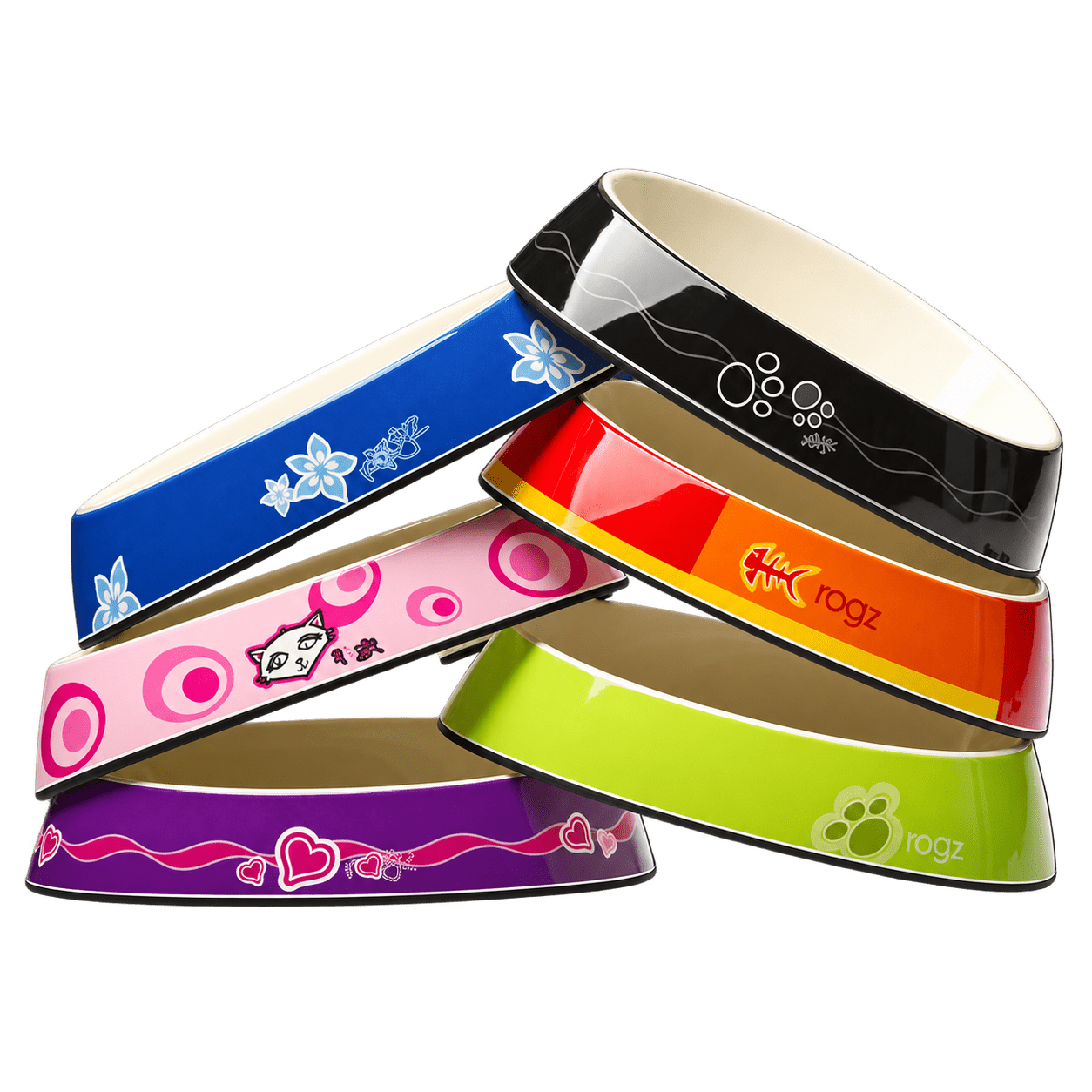 Rogz Fishcake melamine cat bowls
