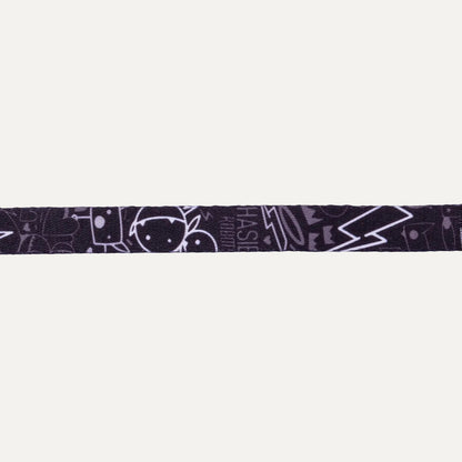 Dark patterned cat safety collar band with Rogz-style markings and clasp