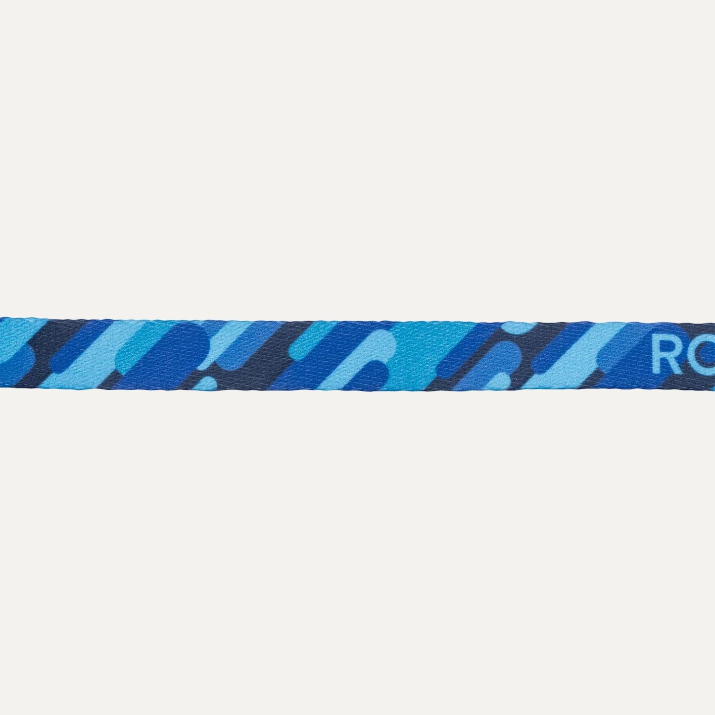 Blue patterned cat safety collar with Rogz branding and gray buckle clasp