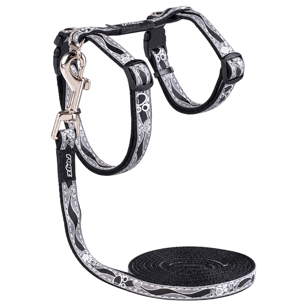 Rogz NightCat harness and lead set