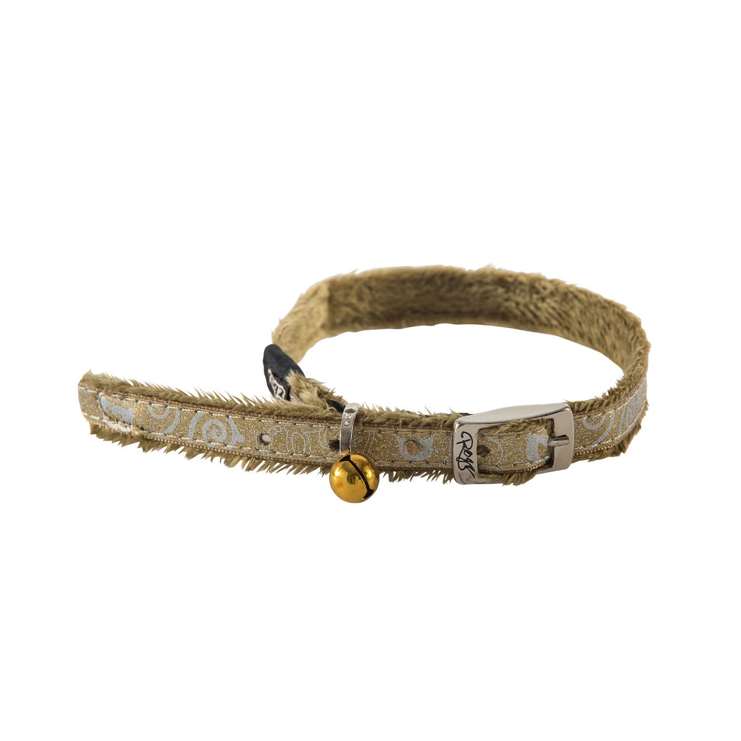 ROGZ SparkleCat safety collar, extra small, Bronze
