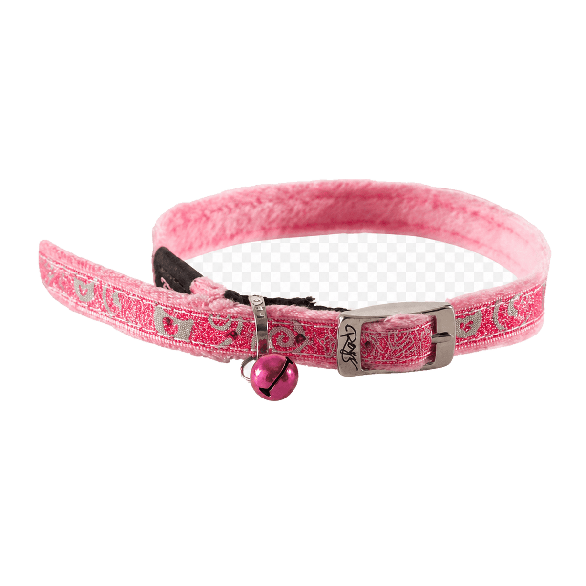 Rogz SparkleCat pin buckle collar