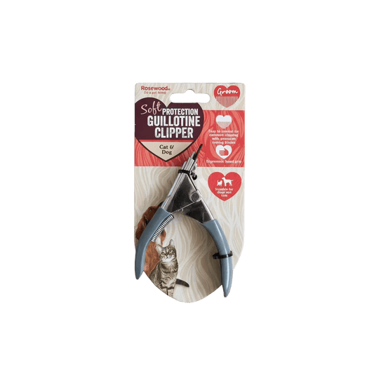 Rosewood Soft Protection guillotine nail clipper package, Cat G size label