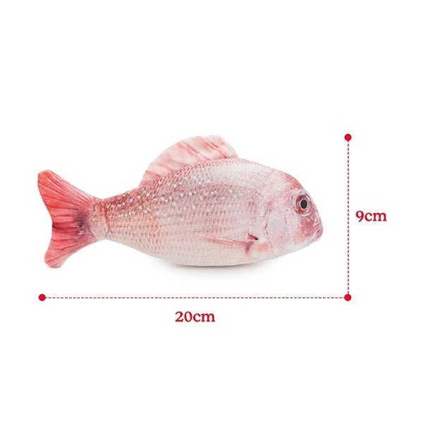 Rosewood Jolly Moggy 100% Natural Catnip Red Snapper — dimensions diagram