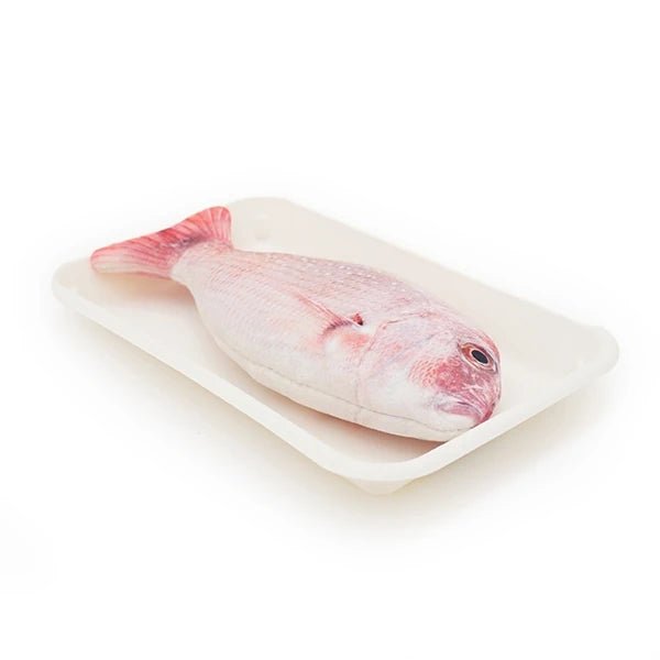 Rosewood Jolly Moggy 100% Natural Catnip Red Snapper — toy in tray