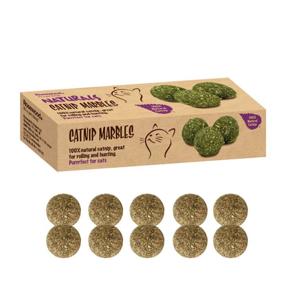 Rosewood Natural Mini Catnip Balls for Cats — mini catnip balls with retail box