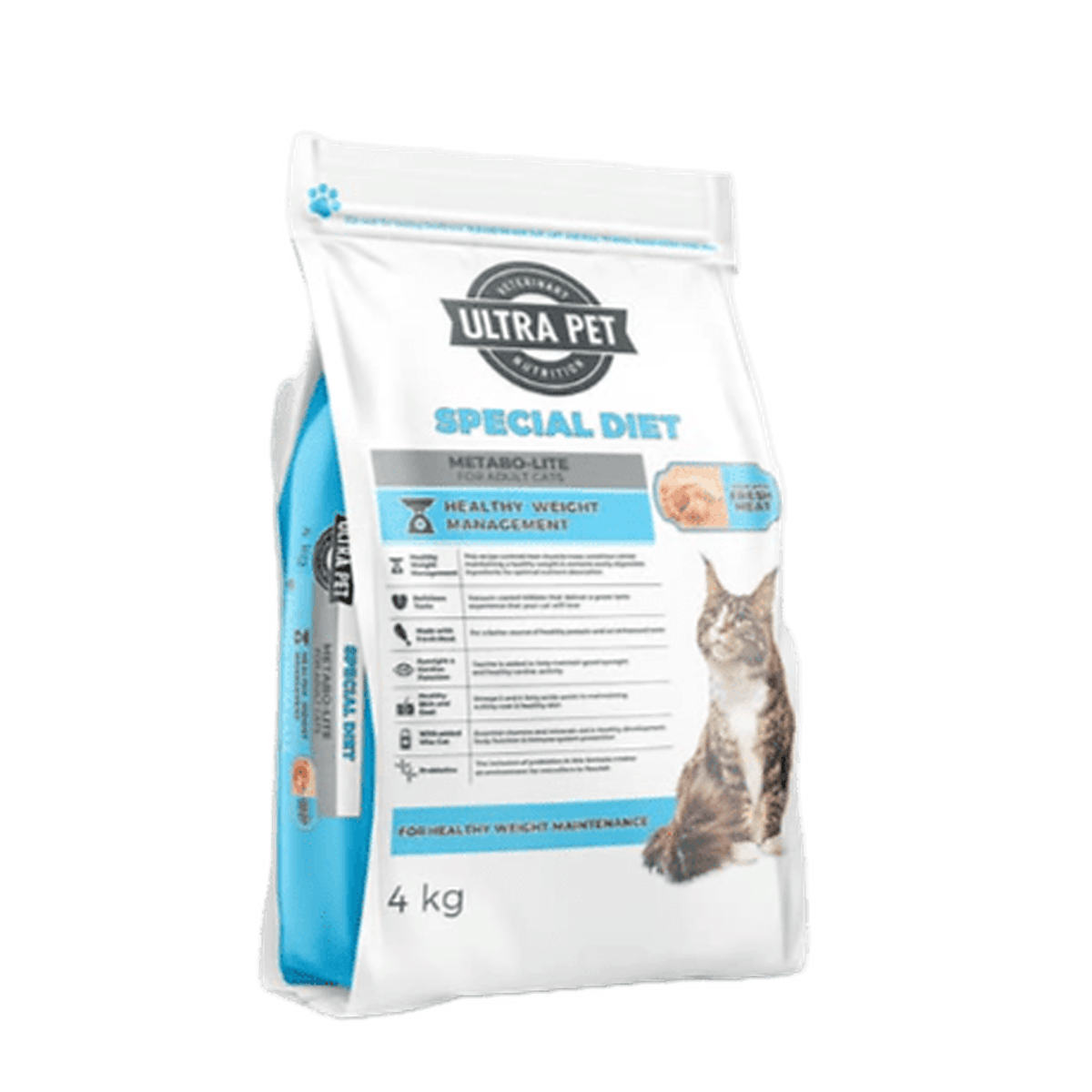 Ultra Pet Special Diet Metabo-Lite Cat Food 4kg – Chicken & Rice