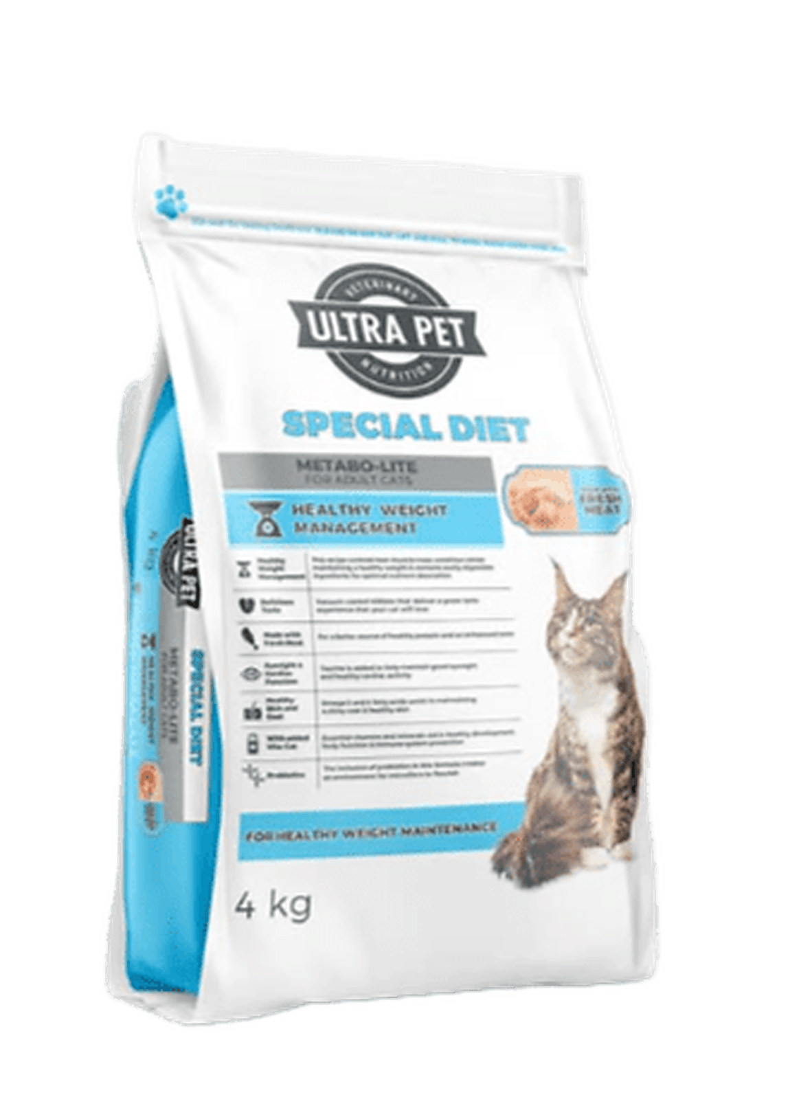 Ultra Pet Special Diet Metabo-Lite Cat Food 4kg – Chicken & Rice